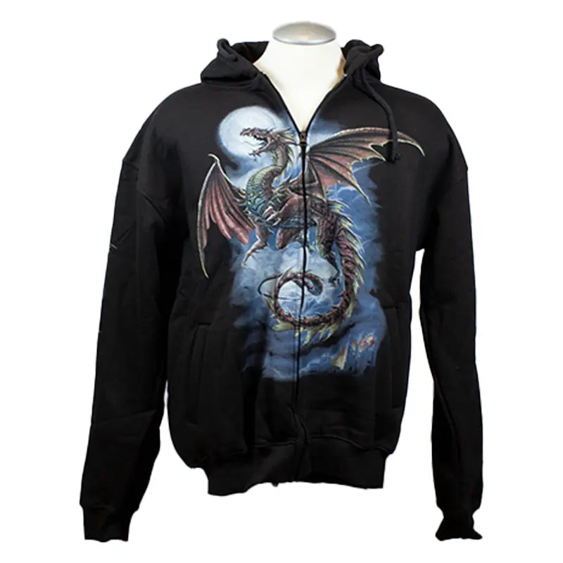 Sweat à capuche zippé Moon and Dragon pour hommes de J&L ImportsEX-STOCK Canada