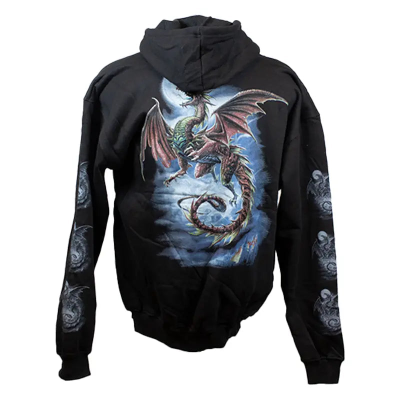 Sweat à capuche zippé Moon and Dragon pour hommes de J&L ImportsEX-STOCK Canada