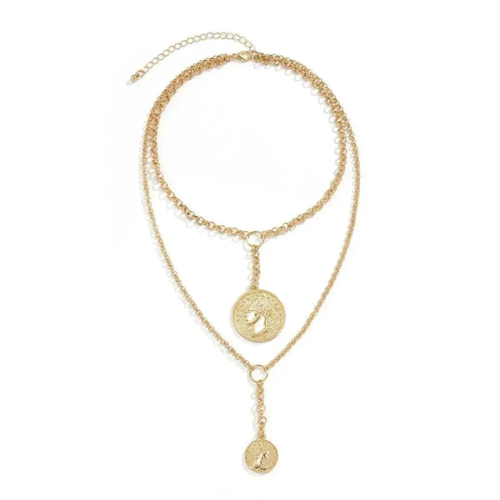 Collier à pampilles embossé portrait de bijoux pour femme - EX-STOCK Canada