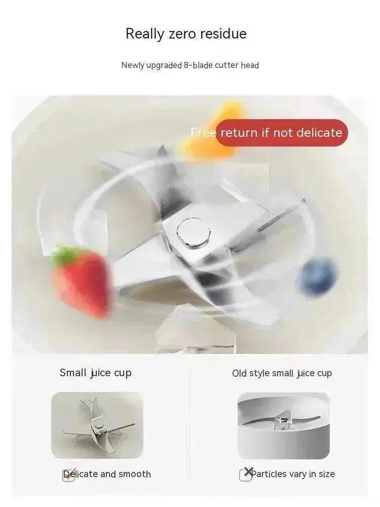 Mixer à jus pour légumes et fruits ménagers Smoothie multifonctionnel pour la maison Rechargeable - EX-STOCK Canada