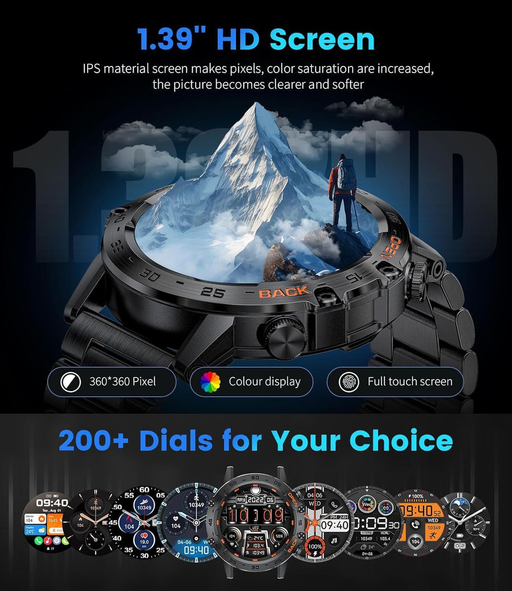 Smartwatch K52 con Chiamate Bluetooth, Standby Ultra LungoEX-STOCK Canada