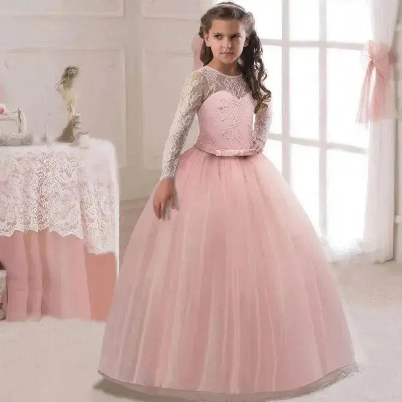 Kids Long Flower Girl Dress Dress - EX-STOCK Canada