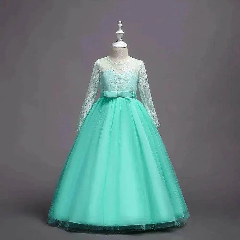 Kids Long Flower Girl Dress Dress - EX-STOCK Canada