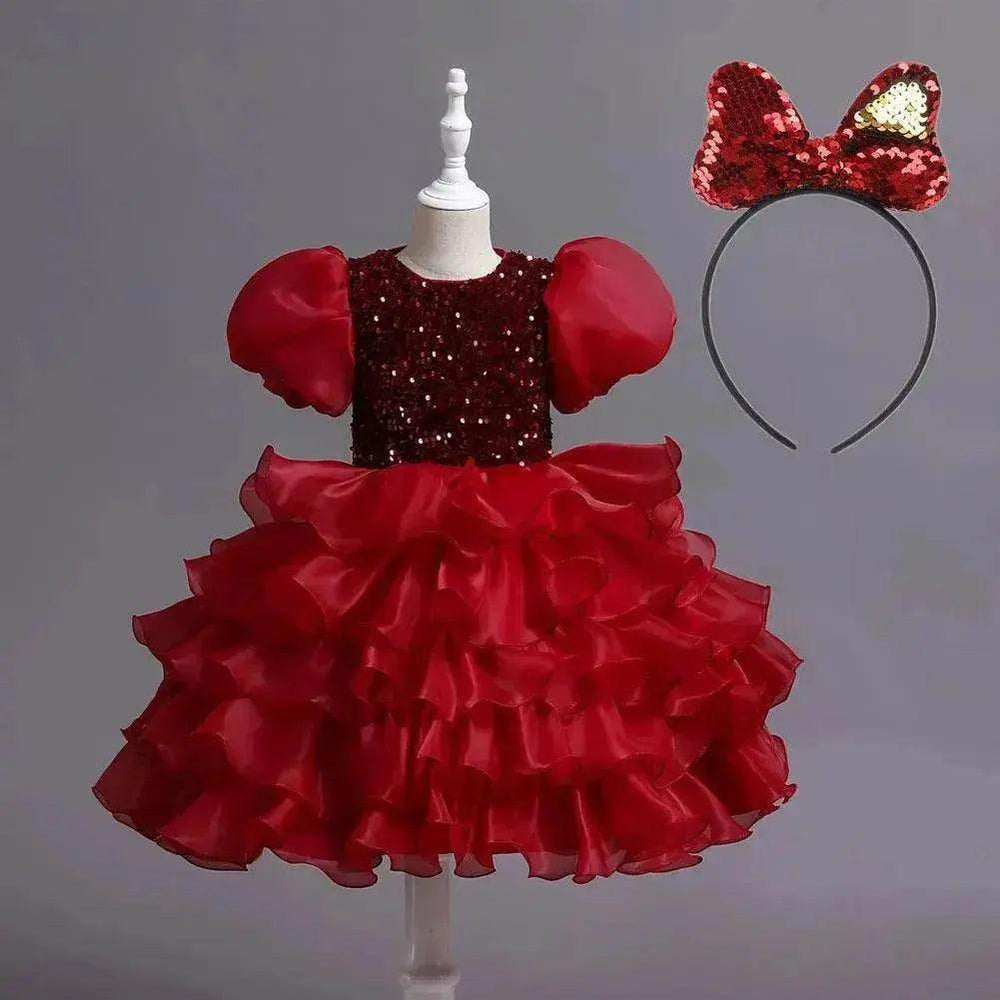 Robe de fête d'anniversaire princesse avec tutu pour enfants - EX-STOCK Canada
