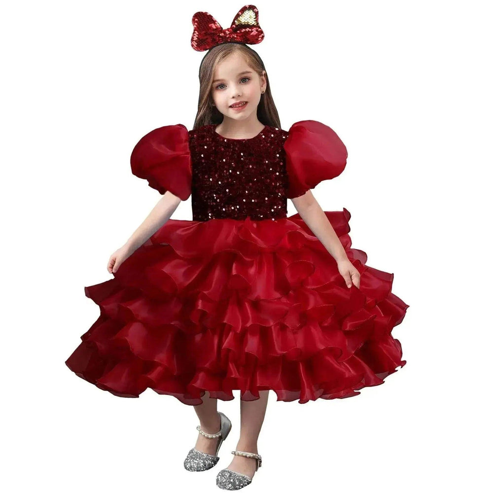 Robe de fête d'anniversaire princesse avec tutu pour enfants - EX-STOCK Canada