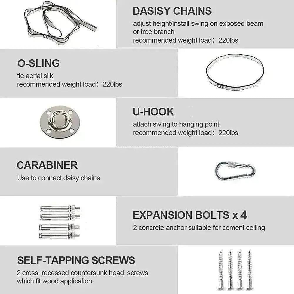 Kids' Therapy Swing: Hardware Incl. Sensory Cuddle Hammock - Autism Support - EX-STOCK Canada