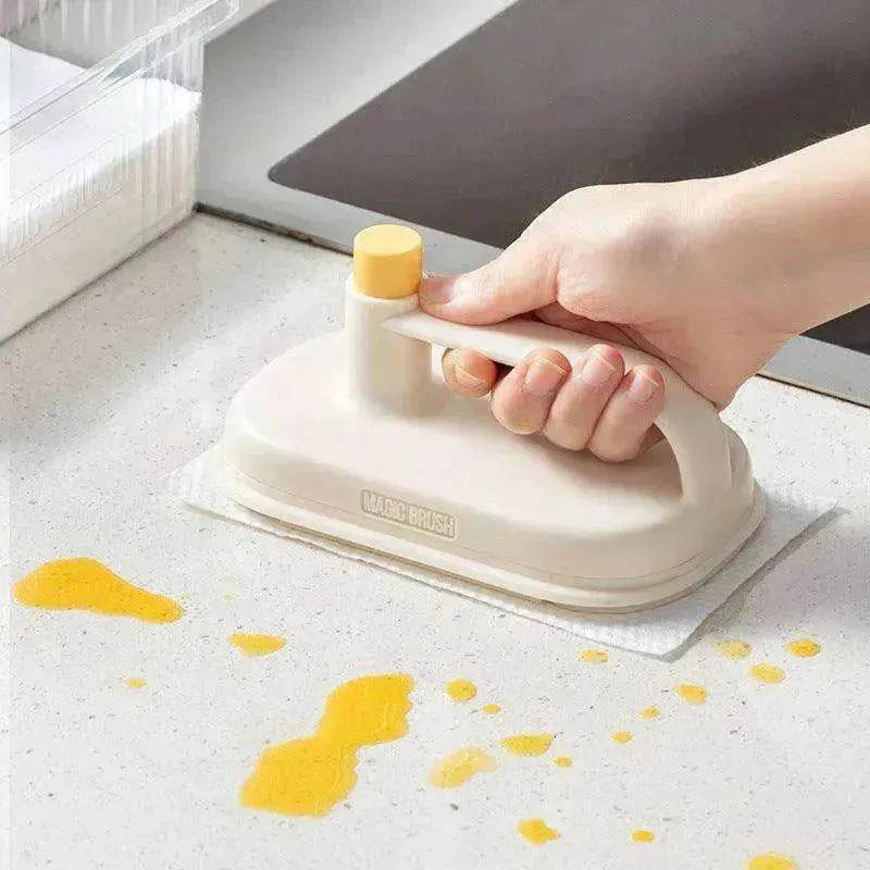 Kitchen Bath Toilet Clean Brush Glass Wall Bath Handle Rag Ceramic Window Slot Clean Brush Kitchen Gadgets - EX-STOCK Canada