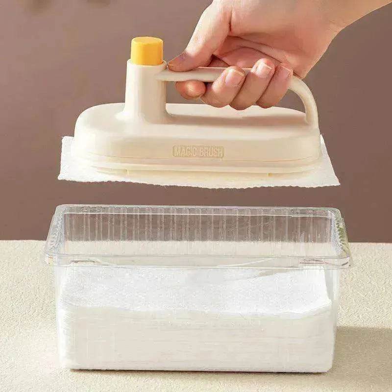 Kitchen Bath Toilet Clean Brush Glass Wall Bath Handle Rag Ceramic Window Slot Clean Brush Kitchen Gadgets - EX-STOCK Canada