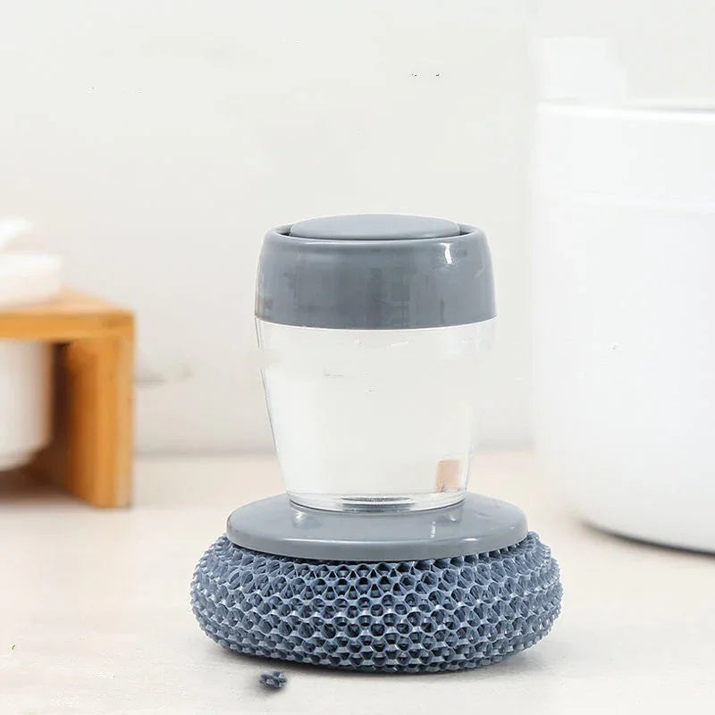 Spazzola palmare dosatrice di sapone da cucina, spazzola a pressione, strumenti per detergenti da cucinaEX-STOCK Canada