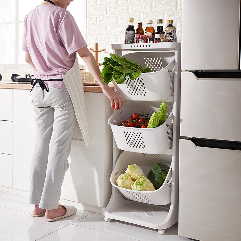 Kitchen Vegetable Storage Basket Storage Rack Plastic EX-STOCK Canada