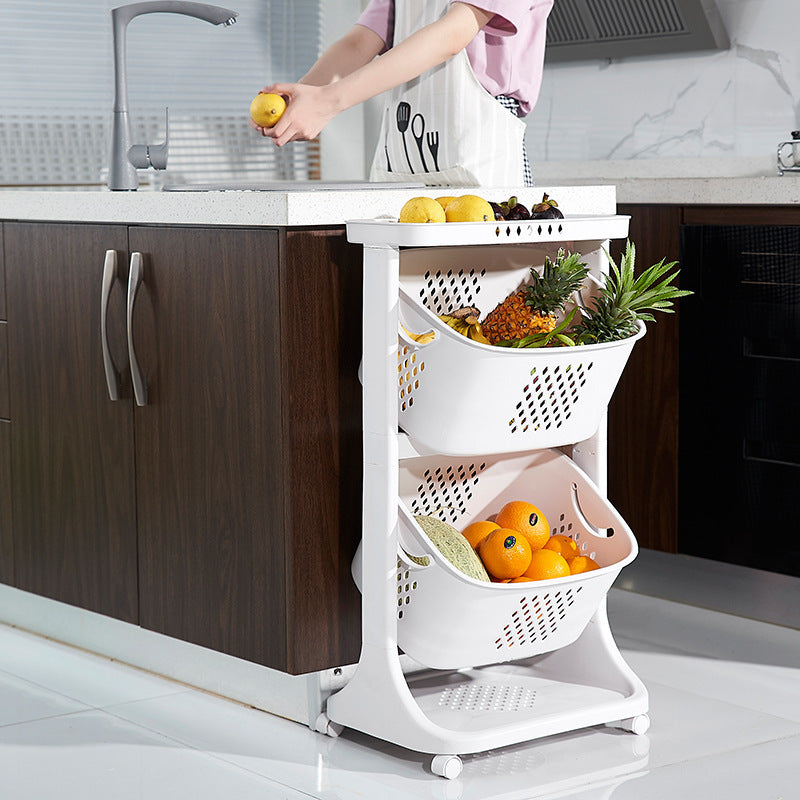 Kitchen Vegetable Storage Basket Storage Rack Plastic EX-STOCK Canada