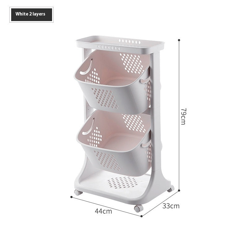Cesta para Almacenamiento de Vegetales de Cocina Estante de Almacenamiento de PlásticoEX-STOCK Canada