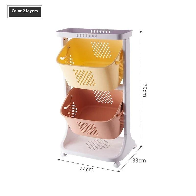 Kitchen Vegetable Storage Basket Storage Rack Plastic EX-STOCK Canada