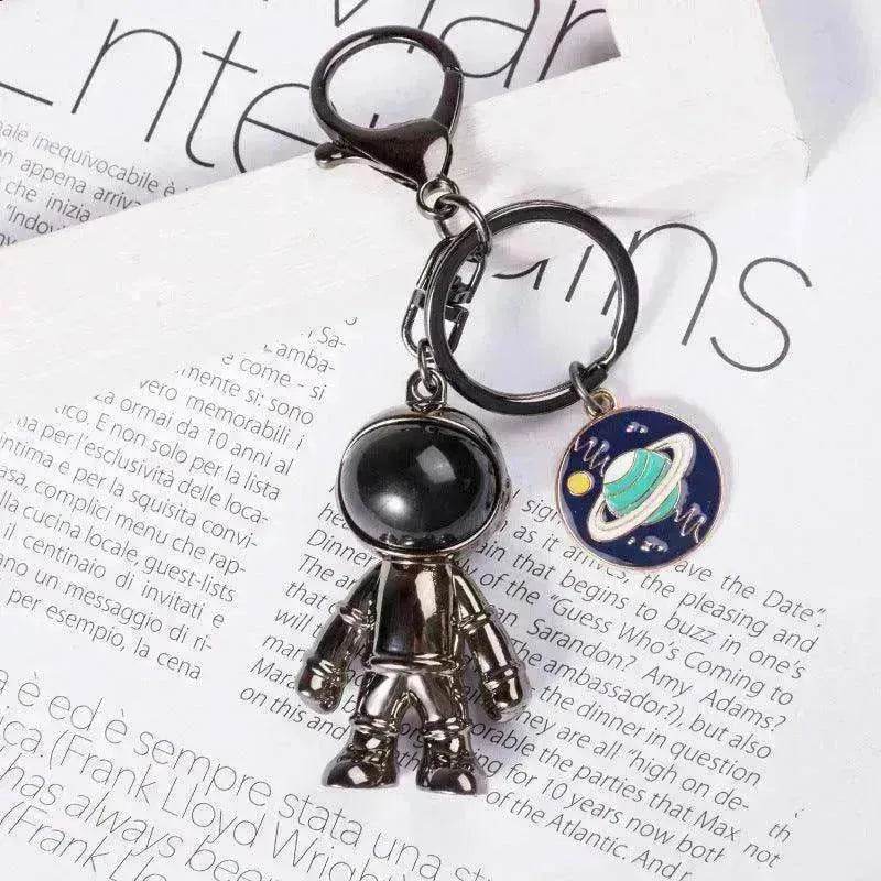 Korean Hip Hop Fashion Cross Spaceman Necklace Keychain - EX-STOCK Canada