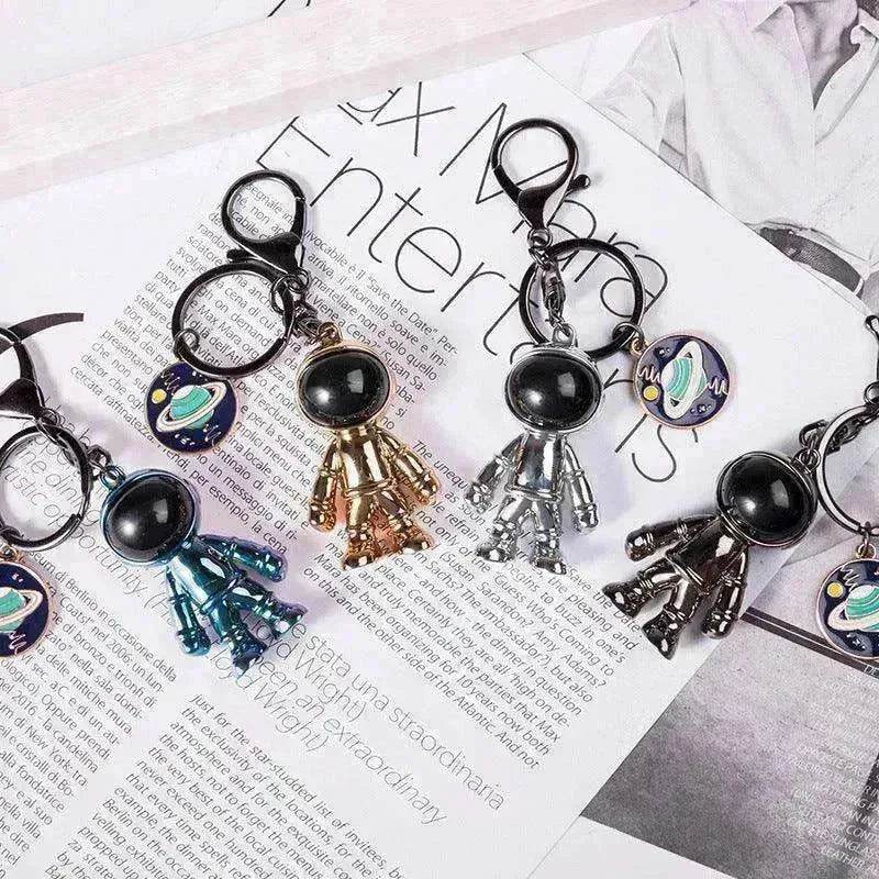 Korean Hip Hop Fashion Cross Spaceman Necklace Keychain - EX-STOCK Canada