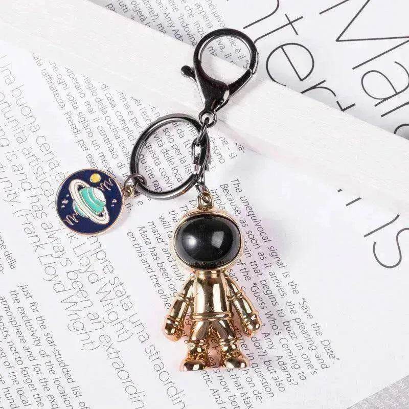Korean Hip Hop Fashion Cross Spaceman Necklace Keychain - EX-STOCK Canada