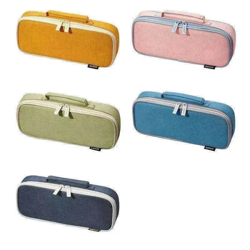 Korean Style Canvas Pencil Case for School - EX-STOCK Canada