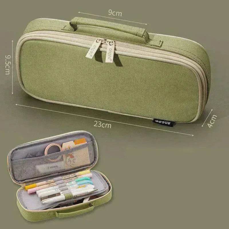 Korean Style Canvas Pencil Case for School - EX-STOCK Canada