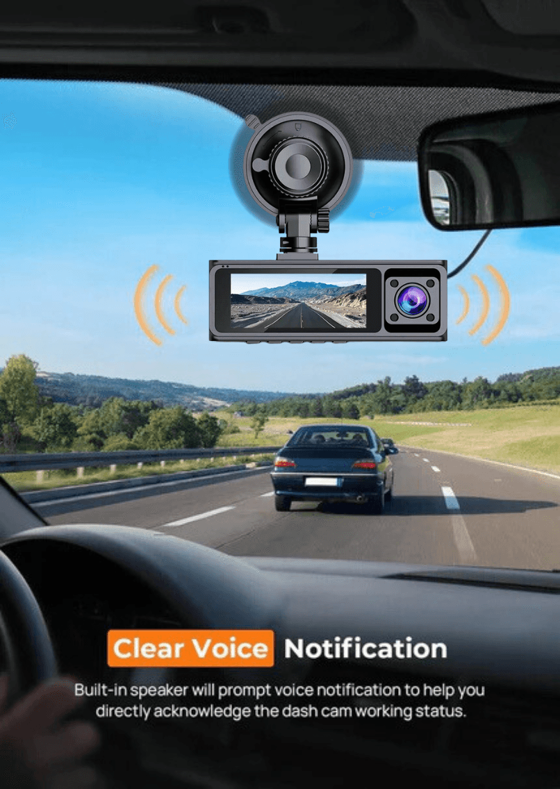 Caméra de bord LDAS A20 WiFi, caméra de voiture 2,5K, caméras de tableau de bord avec application, vision nocturne, capteur G, enregistrement en boucle, mode parking 24h, carte SD 128 Go gratuite, supporte jusqu'à 256 Go (Noir)EX-STOCK Canada