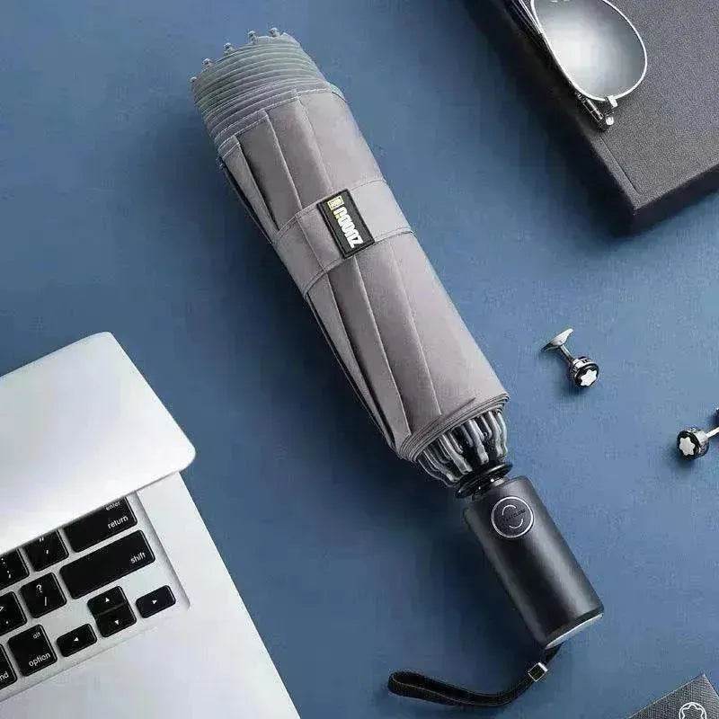 LED Flashlight Lighting Rain and Sunshine Folding Umbrella - EX-STOCK Canada