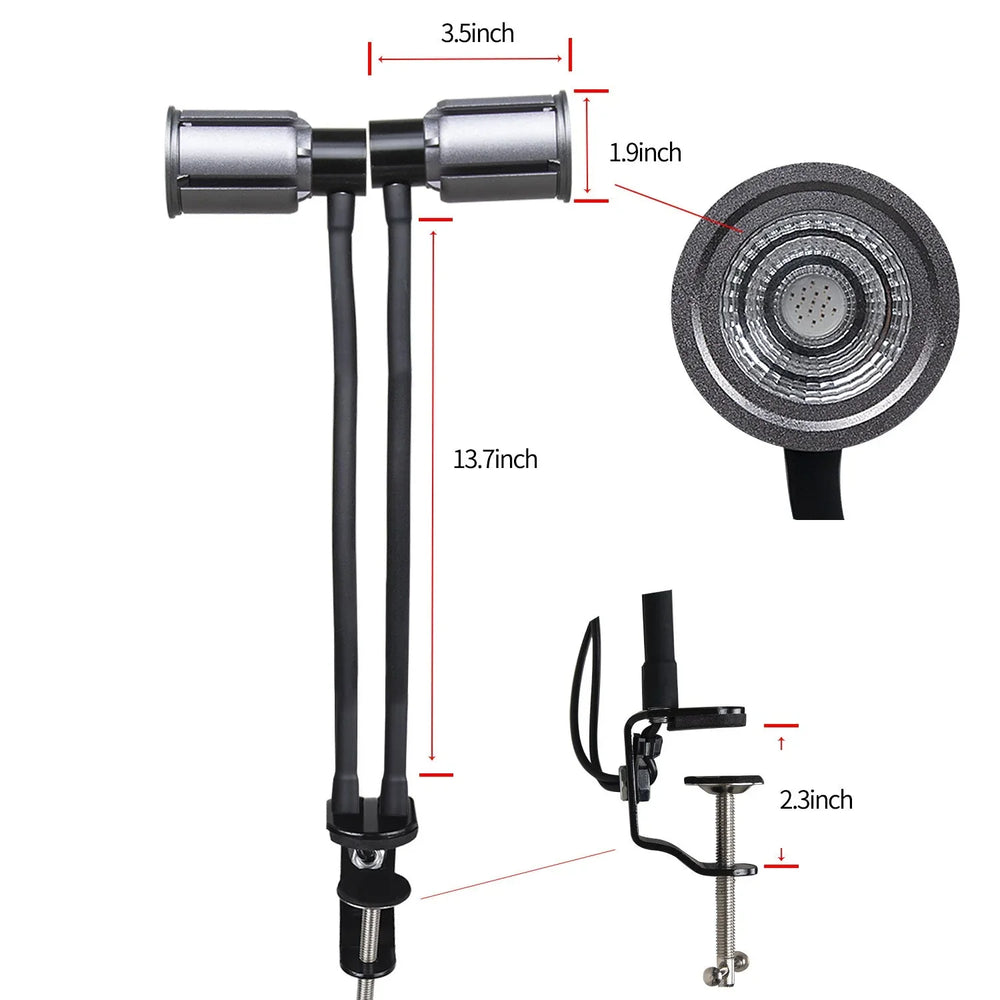 Lampe de beauté à double tête à LED pour thérapie par lumière infrarougeEX-STOCK Canada