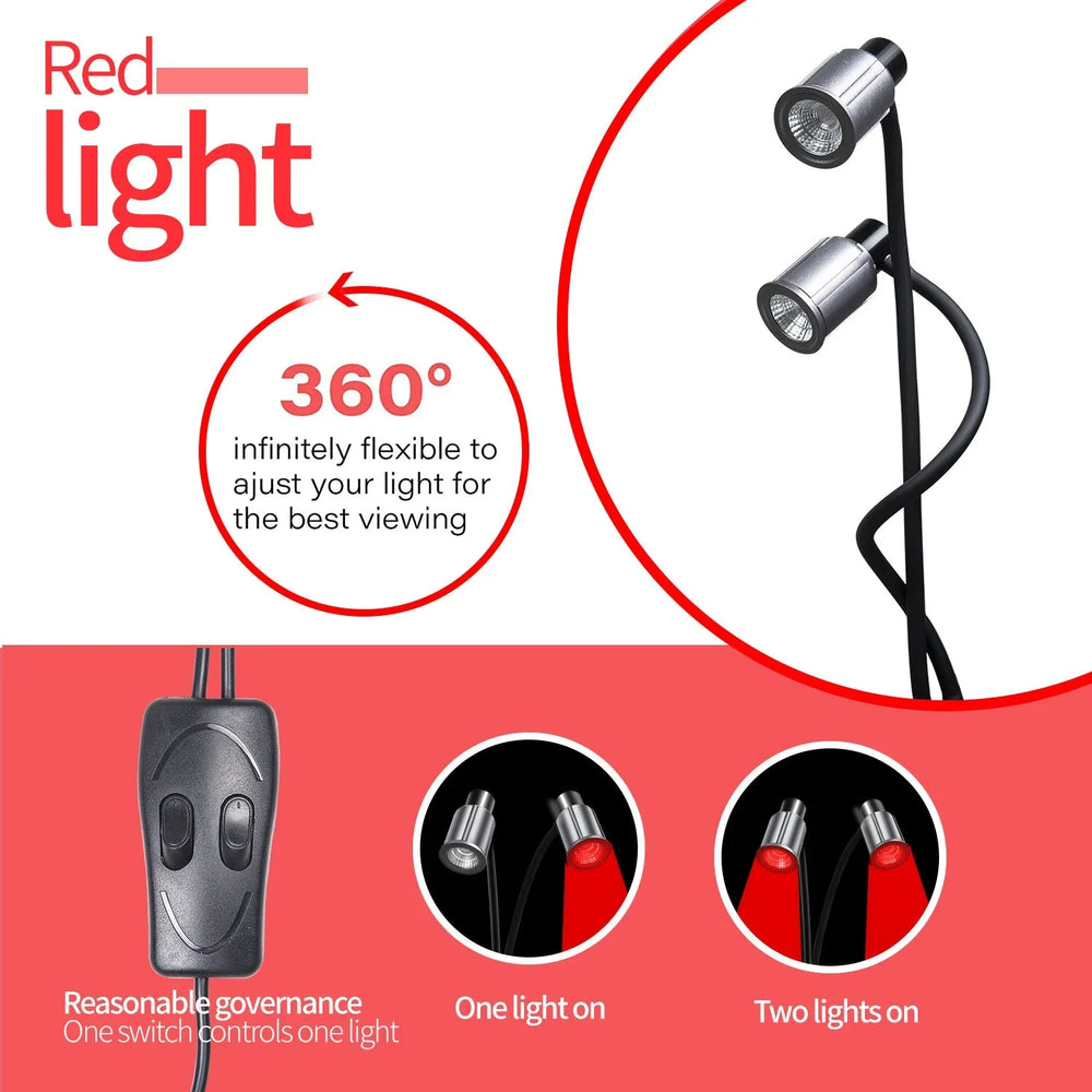 LED Infrared Light Therapy Double Head Beauty Lamp EX-STOCK Canada