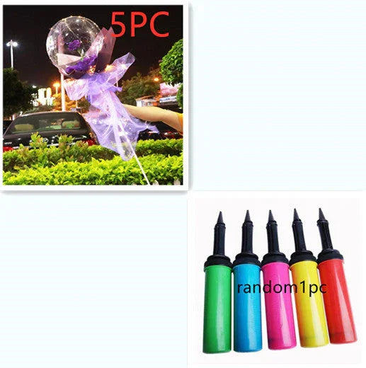 LED Luminous Balloon Rose Bouquet Transparent Bobo Ball Rose EX-STOCK Canada