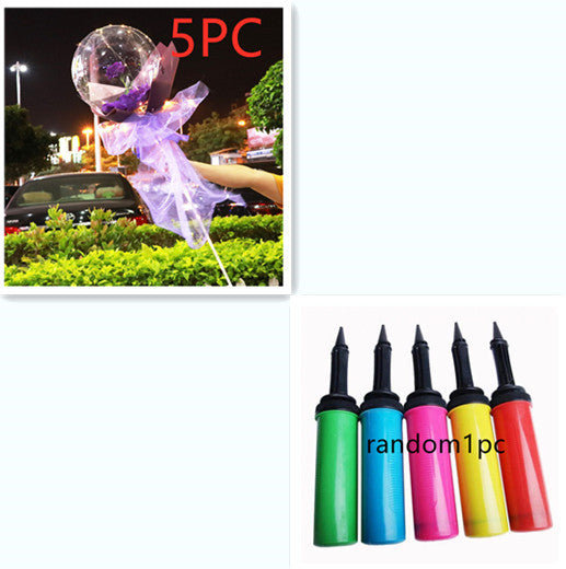 LED Luminous Balloon Rose Bouquet Transparent Bobo Ball Rose EX-STOCK Canada