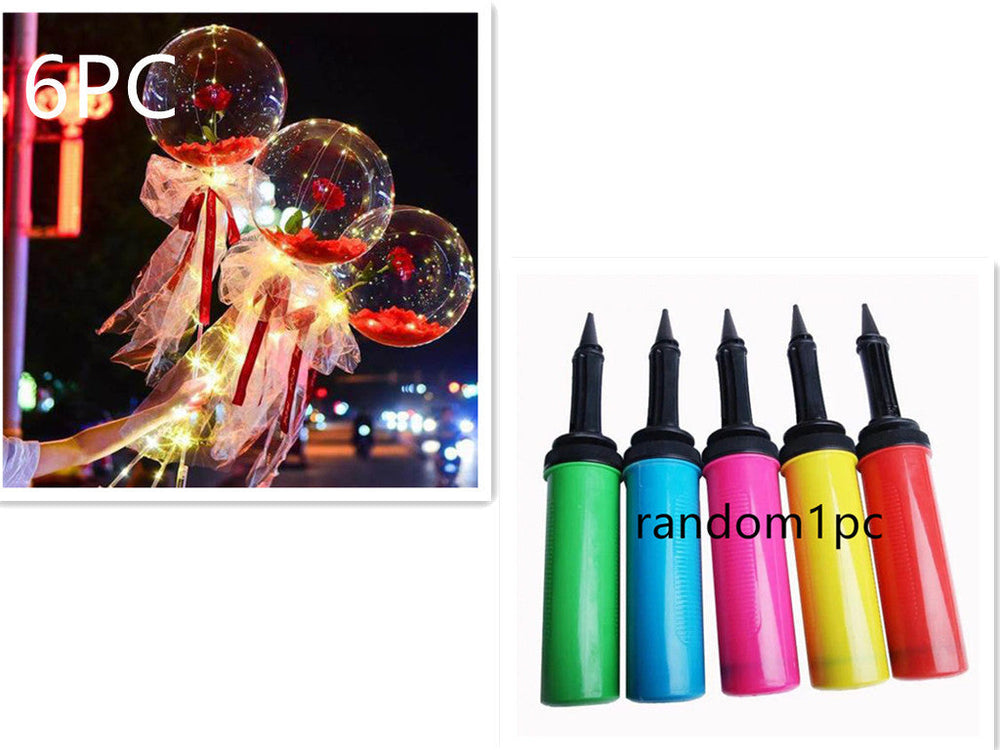 LED Luminous Balloon Rose Bouquet Transparent Bobo Ball Rose EX-STOCK Canada