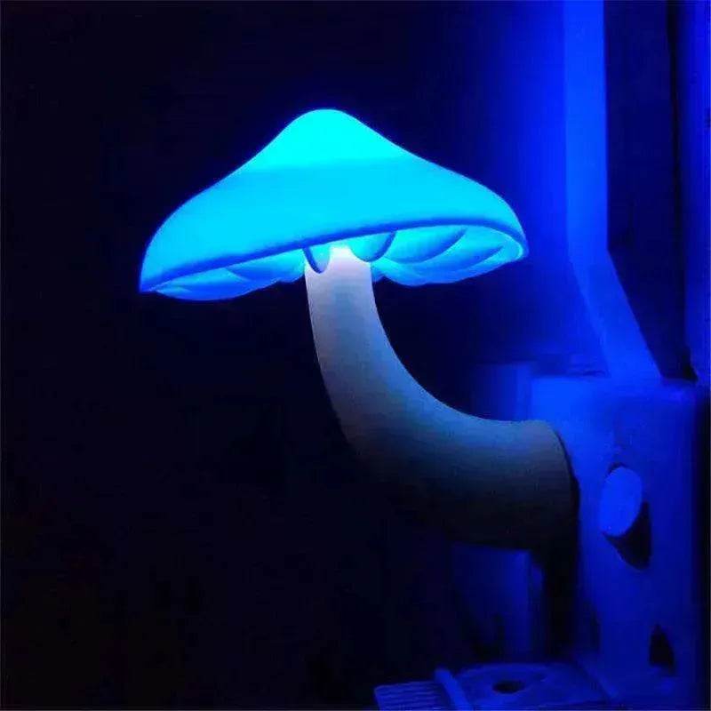 LED Mushroom Night Light Wall Lamp EU US Socket Plug - EX-STOCK Canada