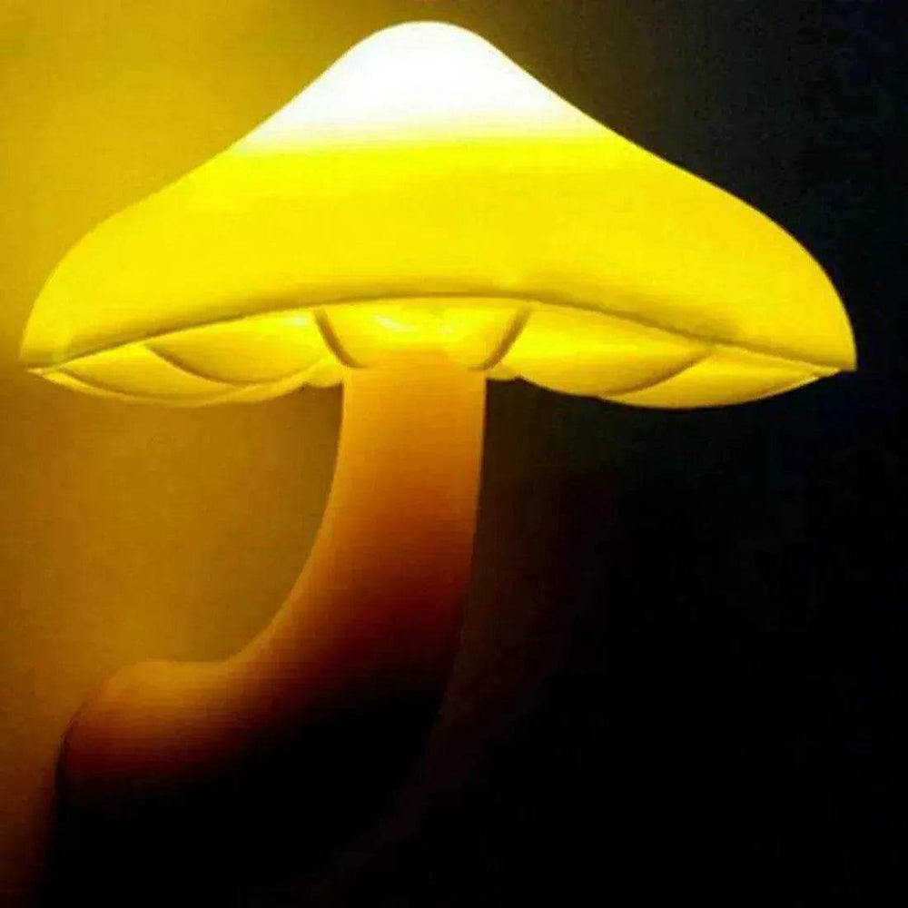 LED Mushroom Night Light Wall Lamp EU US Socket Plug - EX-STOCK Canada