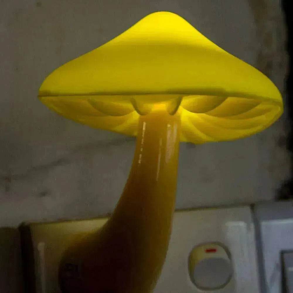 LED Mushroom Night Light Wall Lamp EU US Socket Plug - EX-STOCK Canada