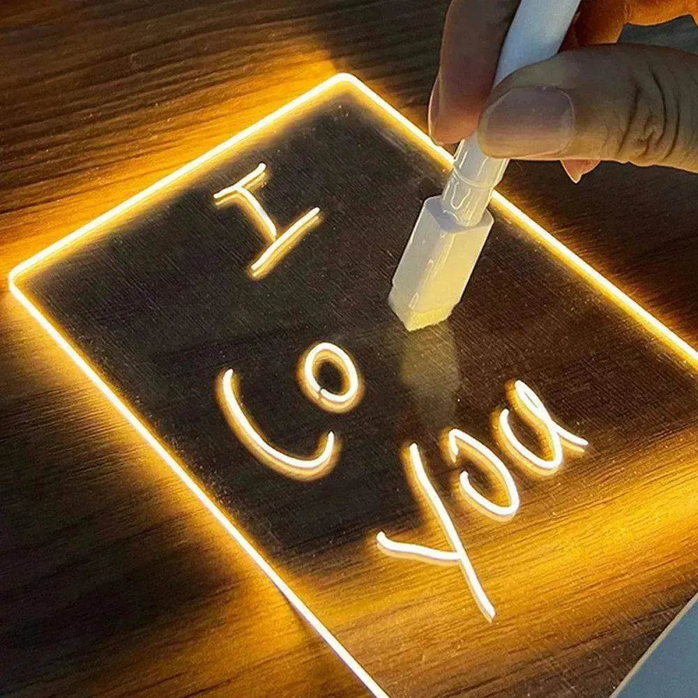 LED Night Light USB Message Board Holiday Light With Pen - EX-STOCK Canada