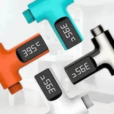 مقياس درجة حرارة الماء LED مقياس حرارة الدش المرئي تحكم بدرجة حرارة المياه للأطفال مقياس حرارة الدش - EX-STOCK Canada