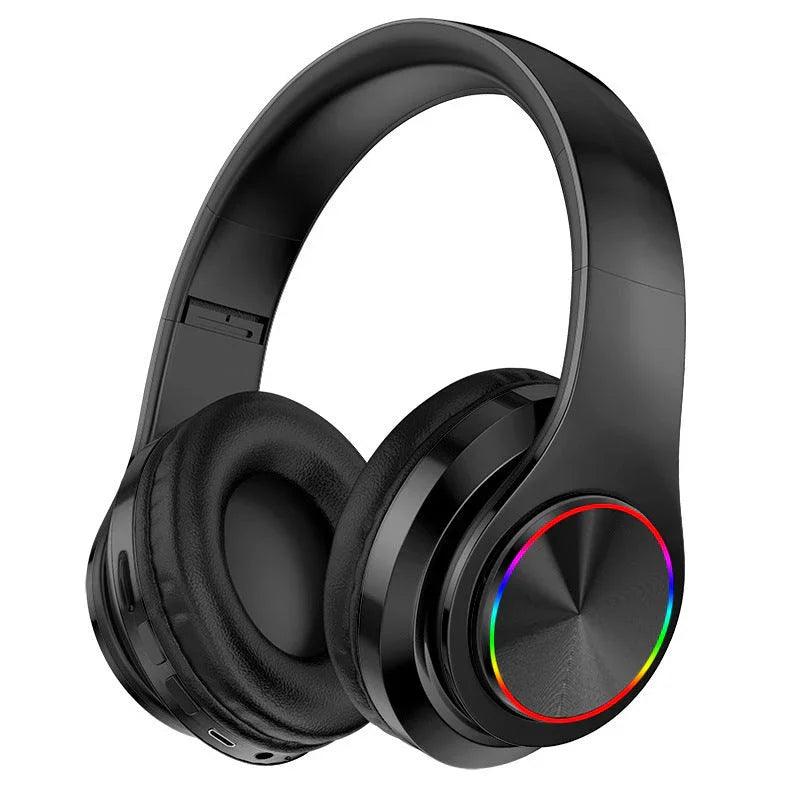 LED Wireless Bluetooth Headphones Gaming Headsets Sport Earphone With Support TF Card Colorful Breathing Lights EX-STOCK Canada
