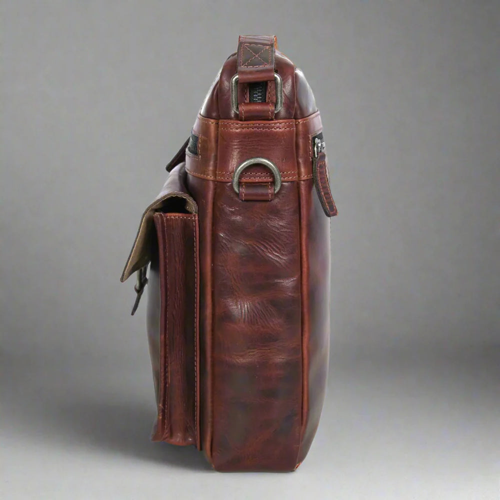 Bolso de Cuero Manhattan | Bolso Cruzado de Cuero de Búfalo para Hombres y MujeresEX-STOCK Canada