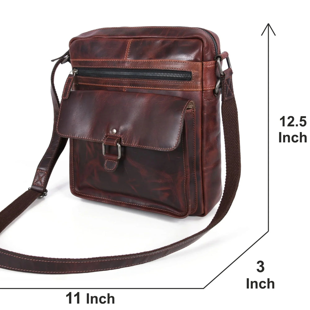 Bolso de Cuero Manhattan | Bolso Cruzado de Cuero de Búfalo para Hombres y MujeresEX-STOCK Canada