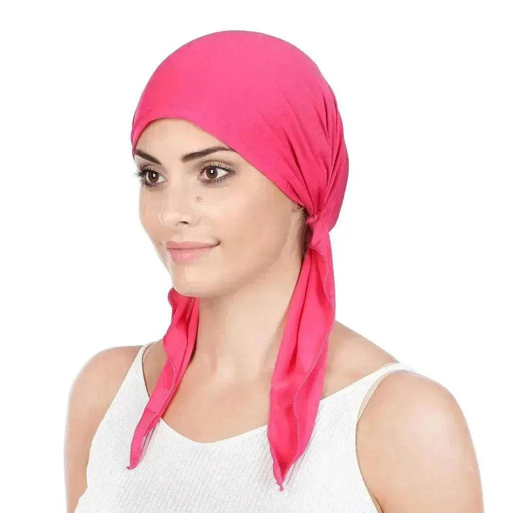 Pull-over à couleur unie pour dames Arab Baotou avec chapeau à queue - EX-STOCK Canada