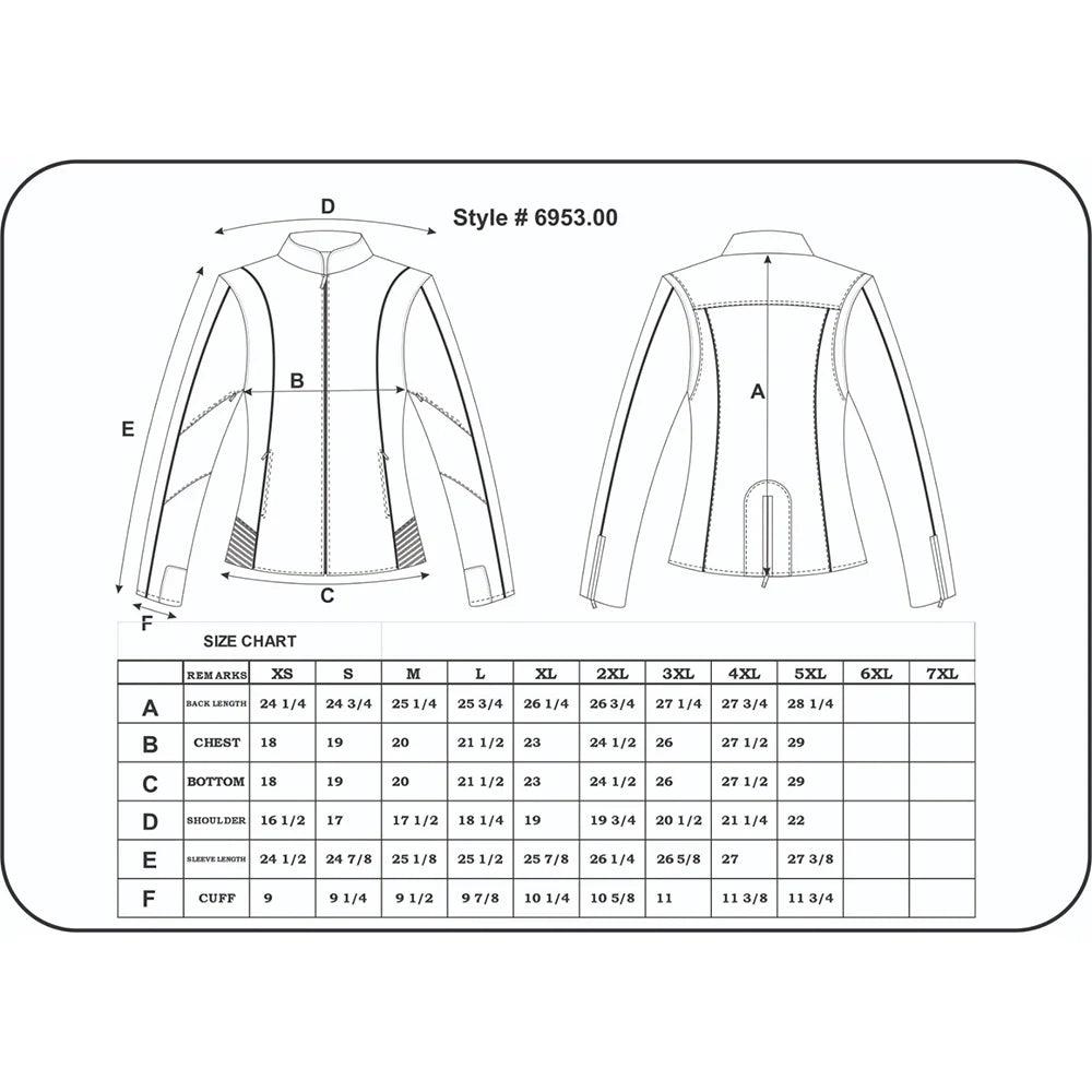 Unik International Women's Hoodie Motorcycle Jacket EX-STOCK Canada