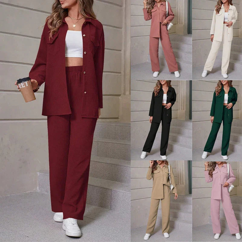 Lapel Cardigan Casual Suit Women EX-STOCK Canada