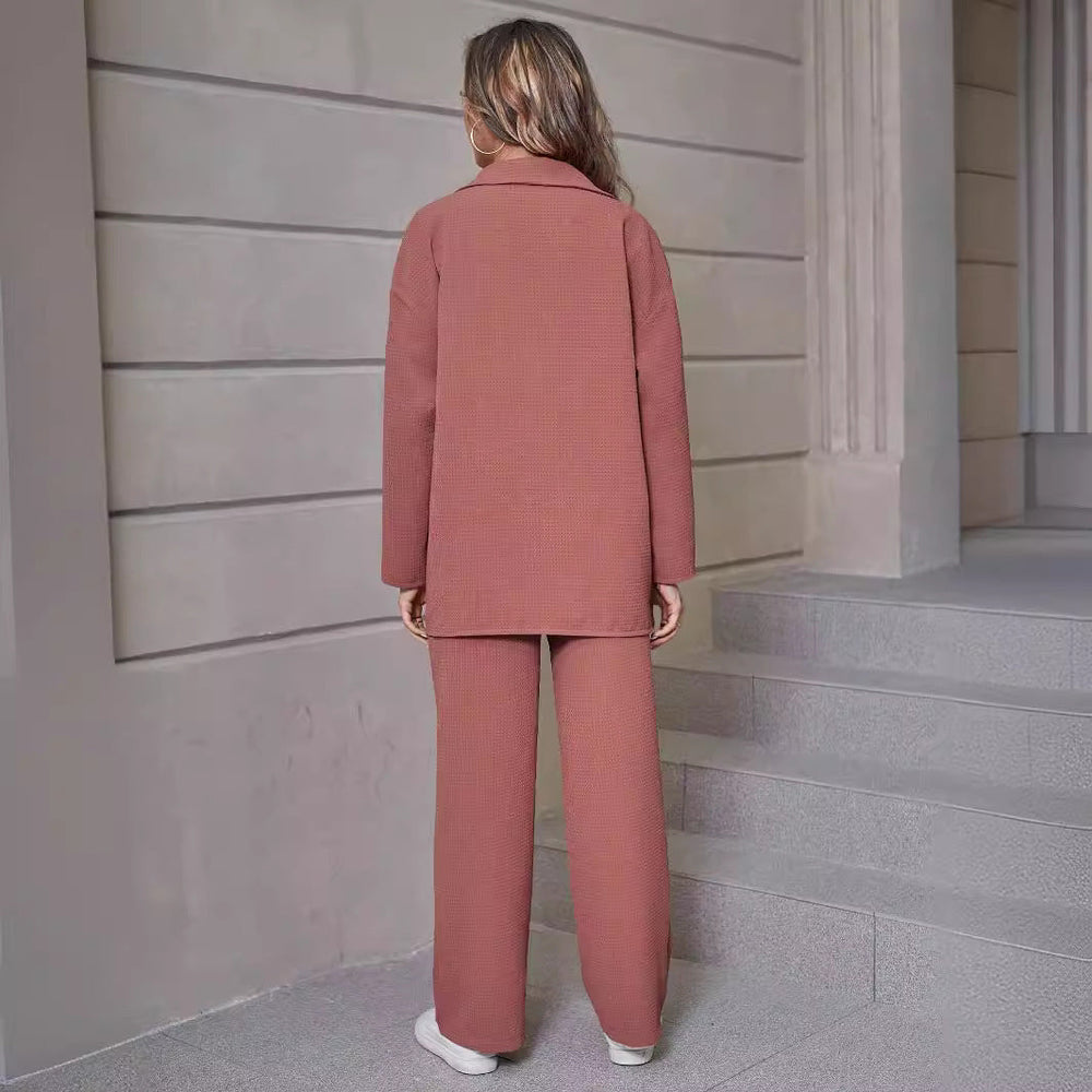 Lapel Cardigan Casual Suit Women EX-STOCK Canada