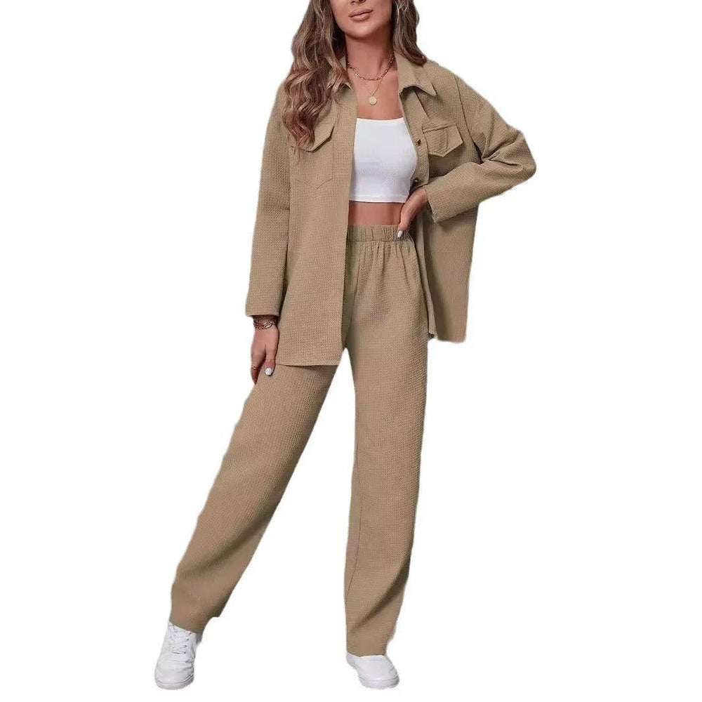 Lapel Cardigan Casual Suit Women EX-STOCK Canada