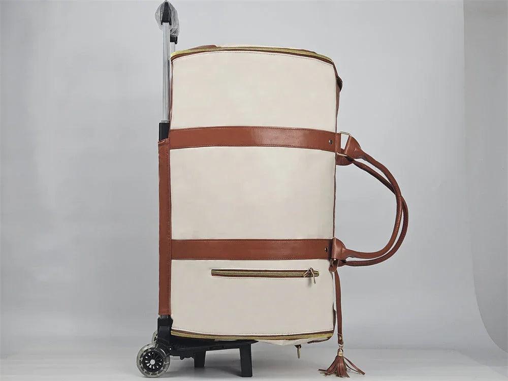 Large Capacity Trolley Travel Bag, Portable Folding Fitness Bag EX-STOCK Canada