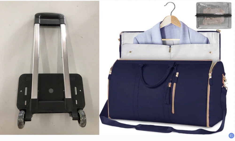 حقيبة سفر بعجلات كبيرة السعة، حقيبة لياقة قابلة للطي ومحمولةEX-STOCK Canada