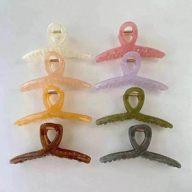 Large Jelly Minimalist Curve Bath Pan Hair Grabber - EX-STOCK Canada