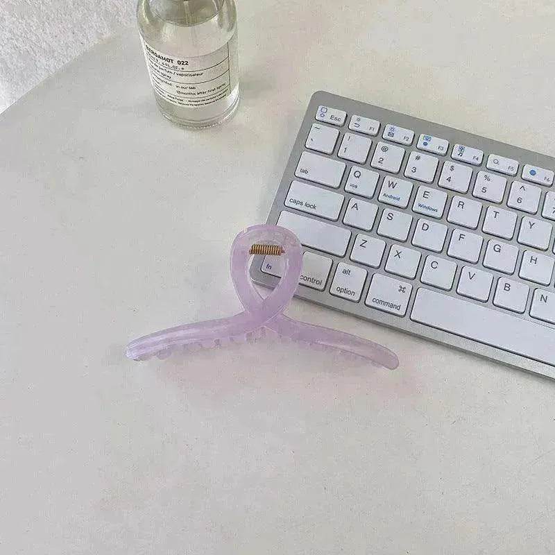 Large Jelly Minimalist Curve Bath Pan Hair Grabber - EX-STOCK Canada