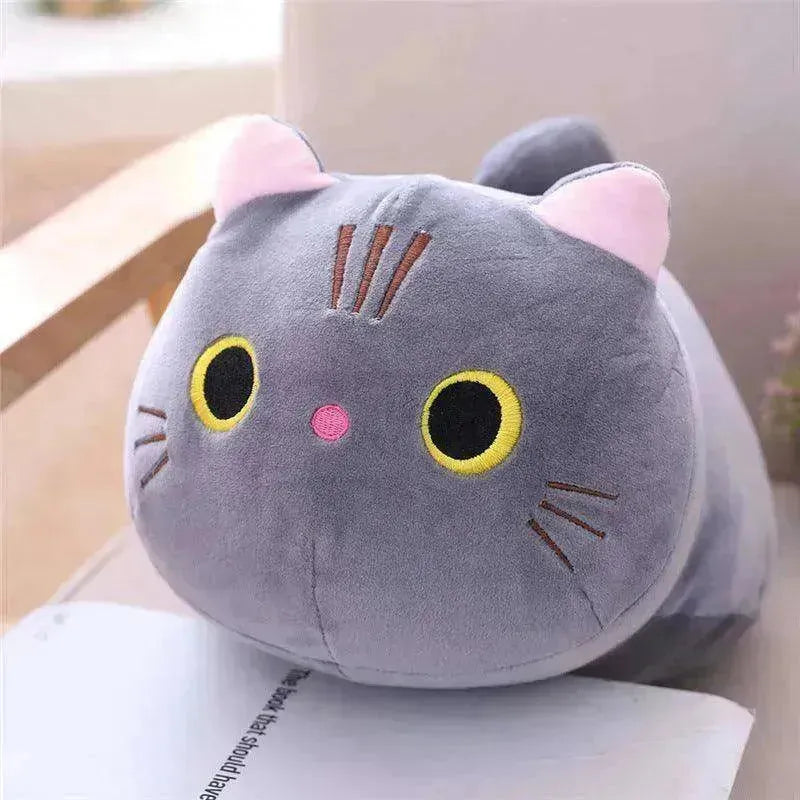 Large Size Cartoon Cat Plush Toys Stuffed Cloth Doll Long Animal Pillow Cushion - EX-STOCK CANADA