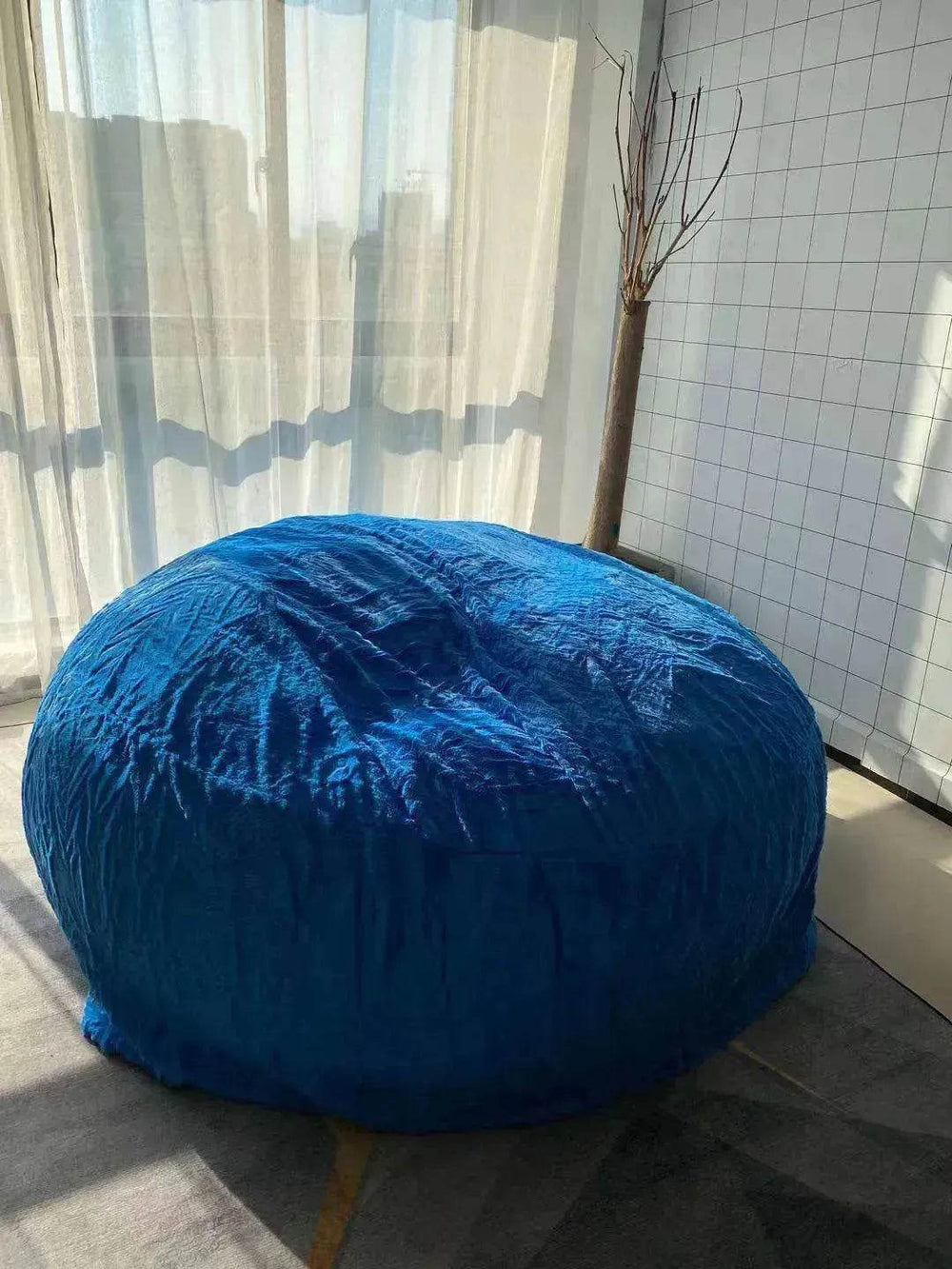 Lazy Sofa Bean Bag Chair Foam Cover - EX-STOCK Canada