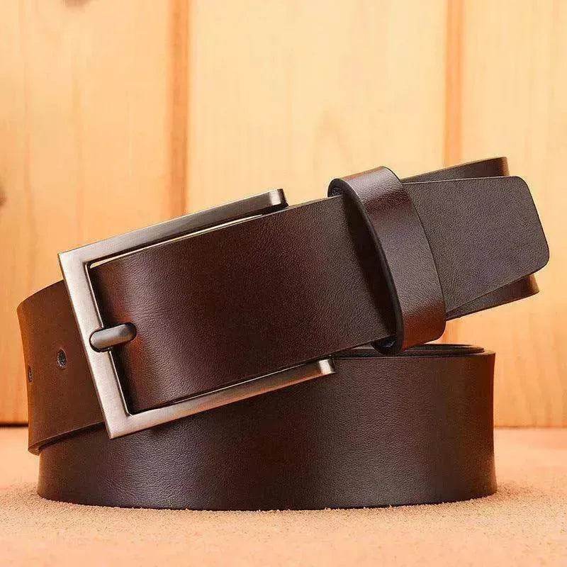 Leather Casual Pin Buckle Leather Belt Men's - EX-STOCK Canada
