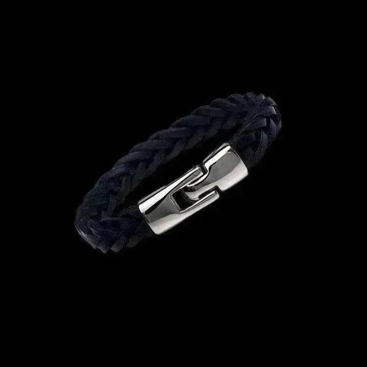 Leather alloy vintage hand-woven bracelet - EX-STOCK Canada
